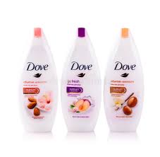 Dove Body Wash Trio – Nourishing, Go Fresh, and Gentle Exfoliating